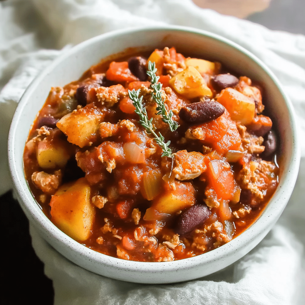 Apple Sage Turkey Chili