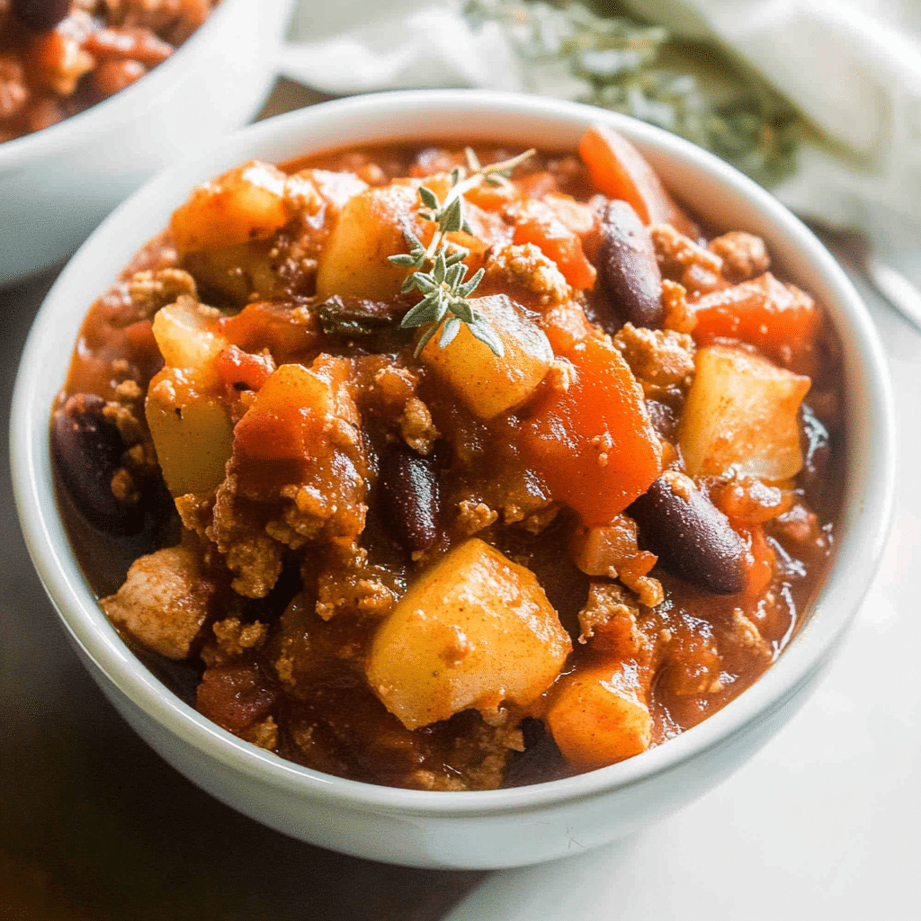 Apple Sage Turkey Chili