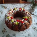 Chocolate Bundt Cake Christmas Wreath