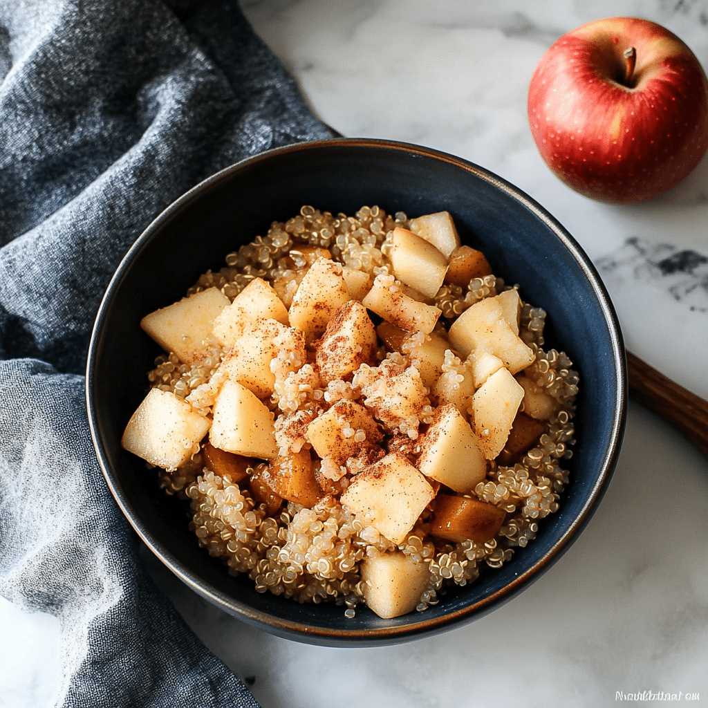 Cinnamon Apple Breakfast Quinoa