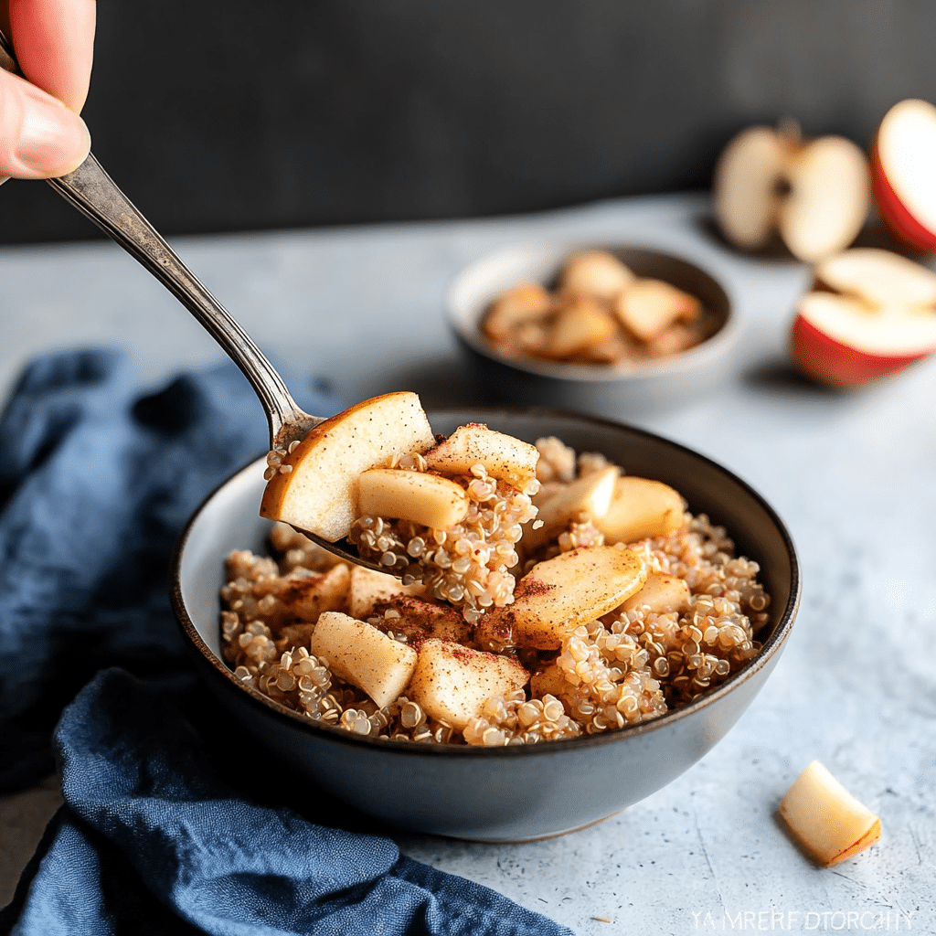 Cinnamon Apple Breakfast Quinoa
