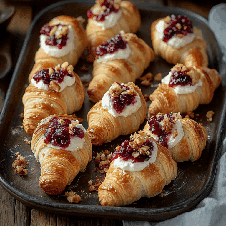 Cranberry Cream Cheese Crescent Bites