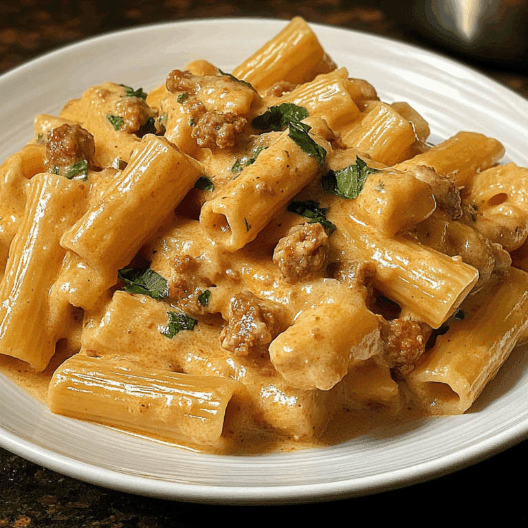 Creamy Italian Sausage Rigatoni
