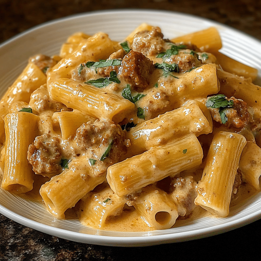 Creamy Italian Sausage Rigatoni