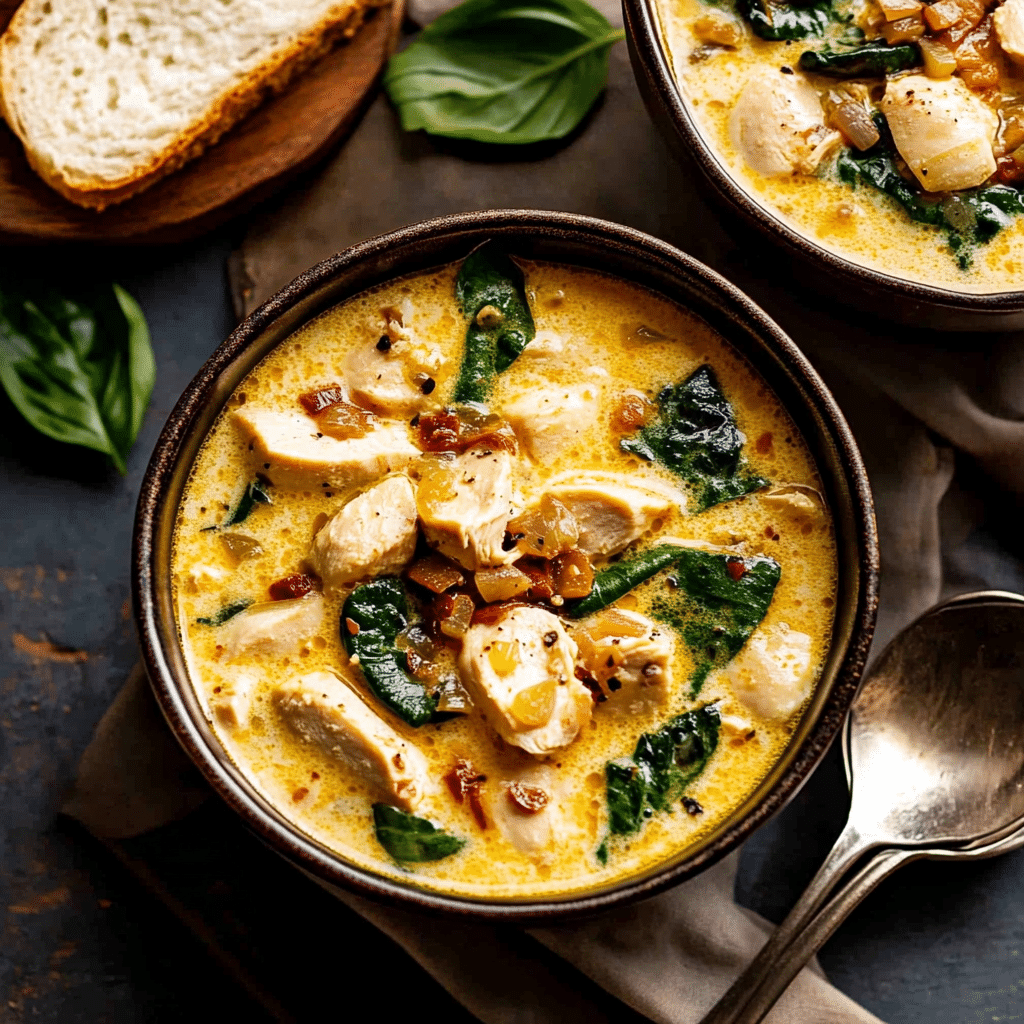 Creamy Tuscan Chicken Soup