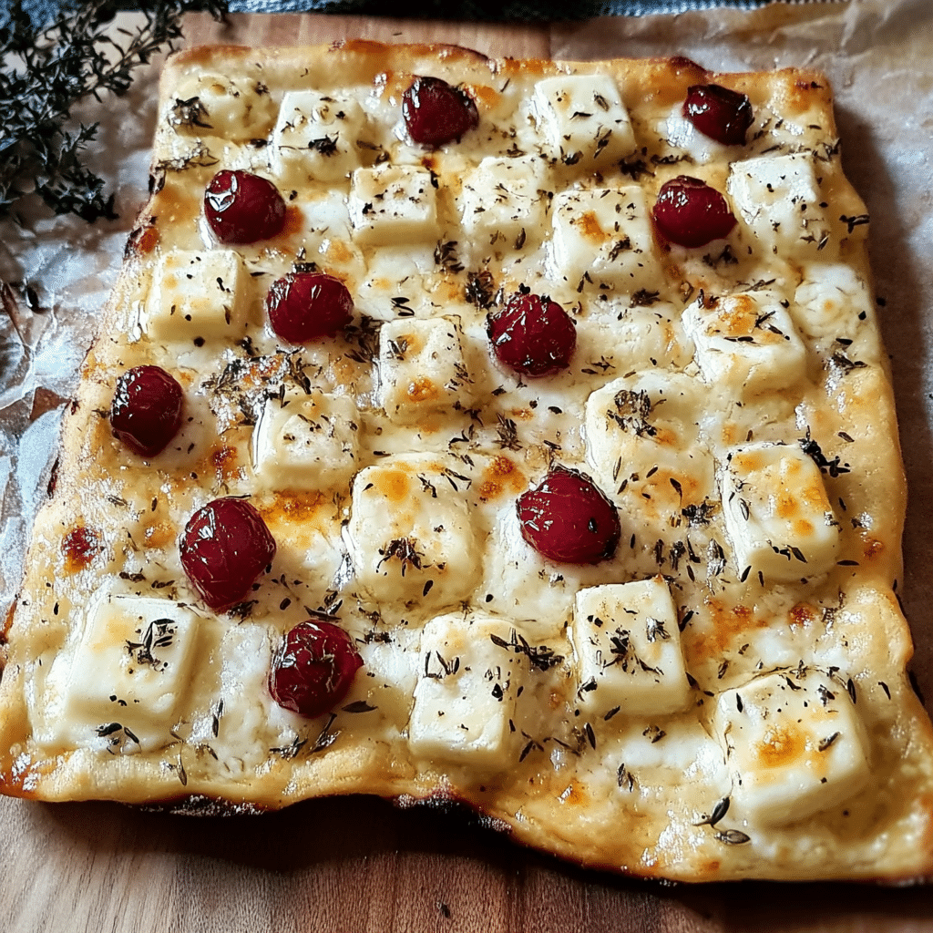 Crispy Flatbread with Brie