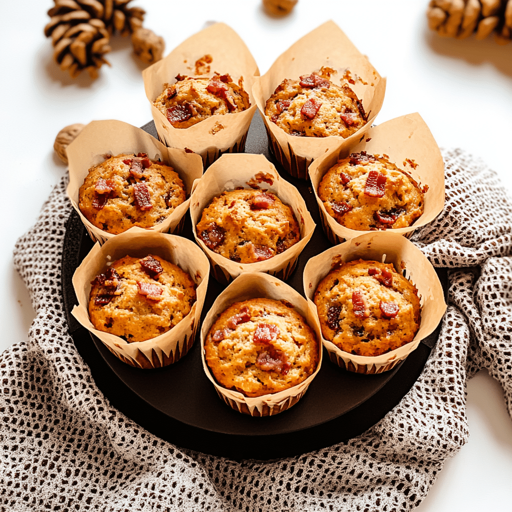 Maple Bacon Muffins with Brown Sugar Topping