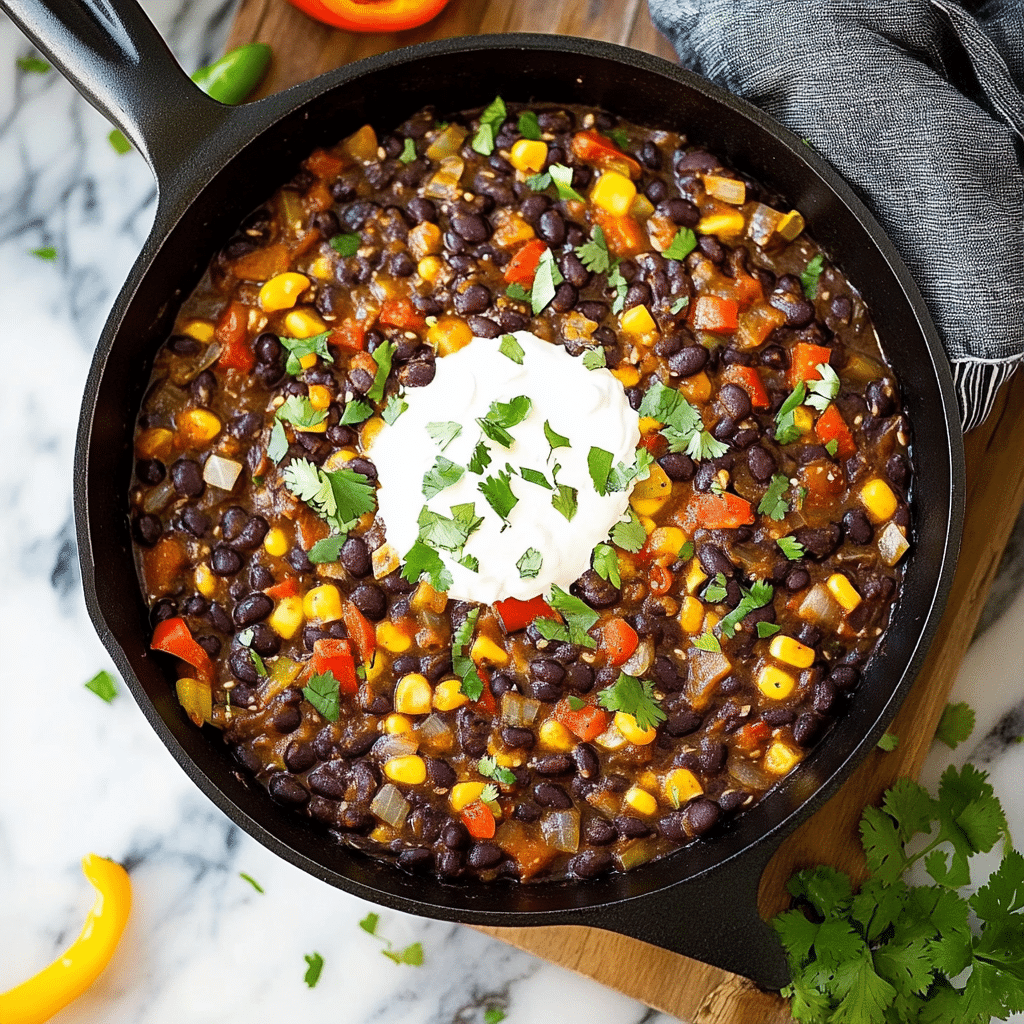One-Pan Southwest Black Bean Skillet