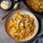 Pumpkin Bacon & Caramelized Onion Pasta