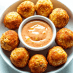 Reuben Balls with Spicy Thousand Island Dipping Sauce