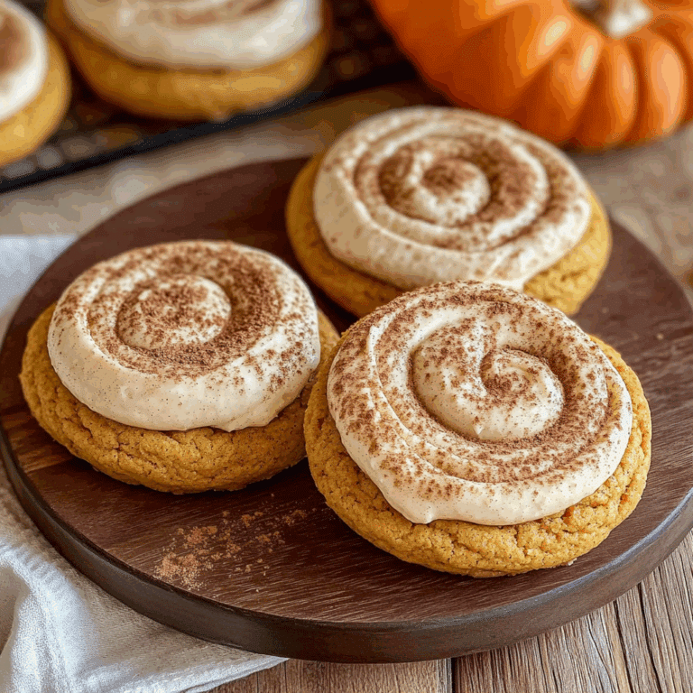Pumpkin Cookies with Cinnamon Frosting