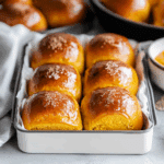 Soft Pumpkin Rolls with Spice Butter