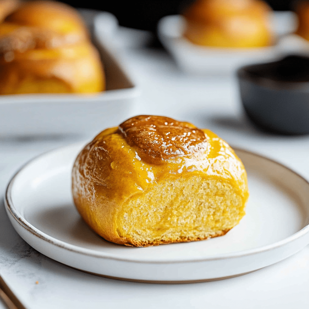 Soft Pumpkin Rolls with Spice Butter