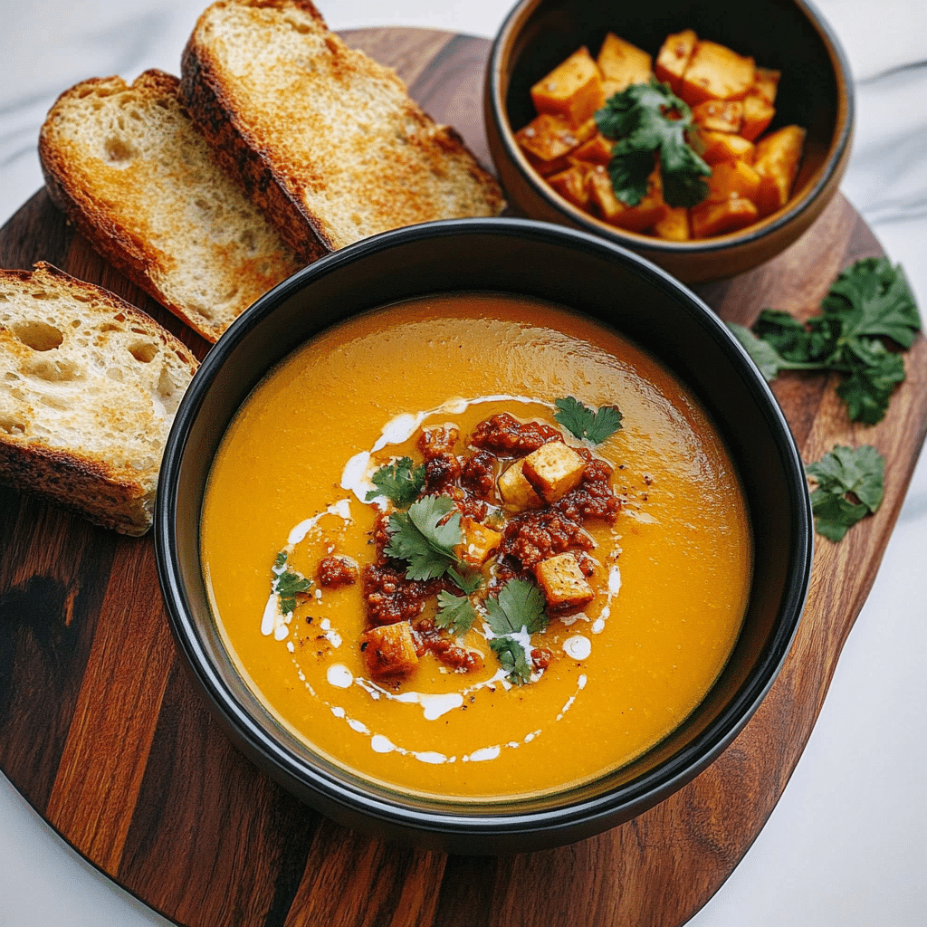 Spicy Chorizo Pumpkin Soup