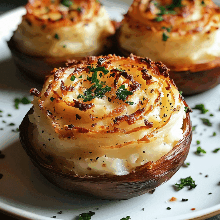 Stuffed Mashed Potato Nests