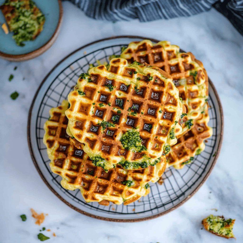 Broccoli Cheese Waffles
