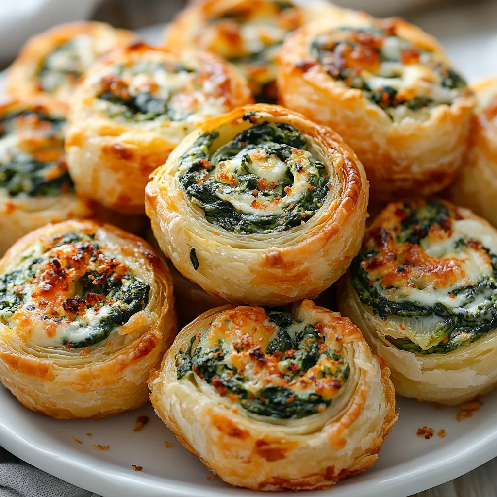 Spinach Dip Pinwheels