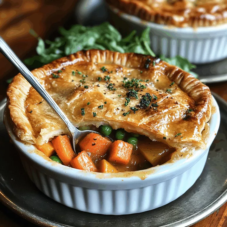 Roasted Autumn Vegetable Pot Pies