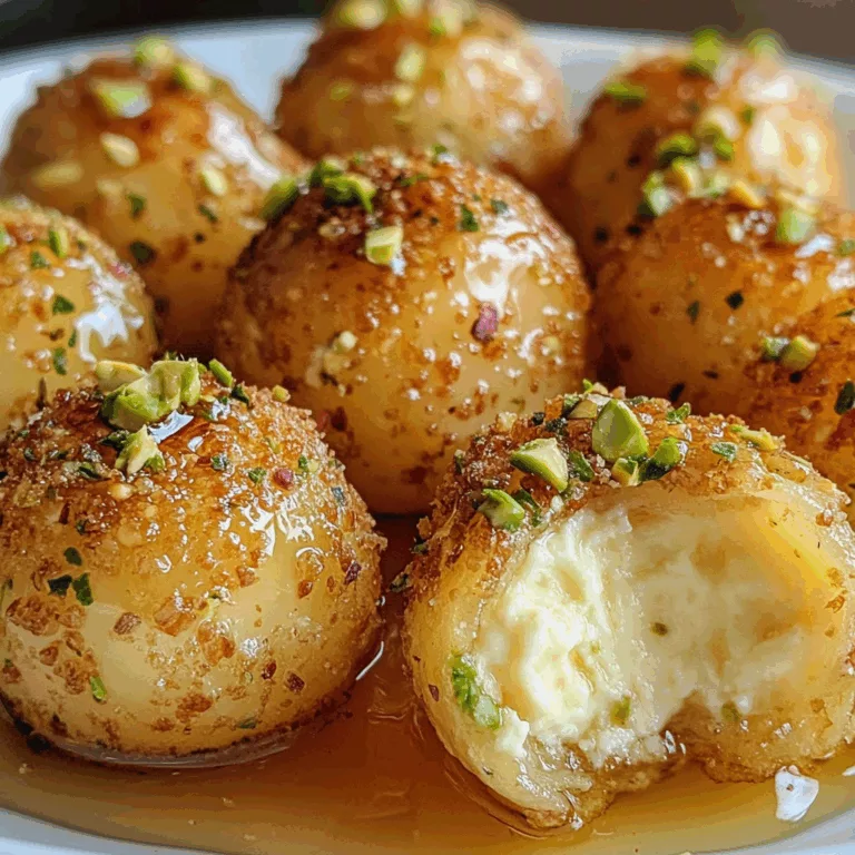 Ricotta Pistachio Honey Bites