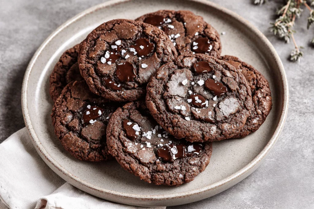 Salted Brownie Cookies