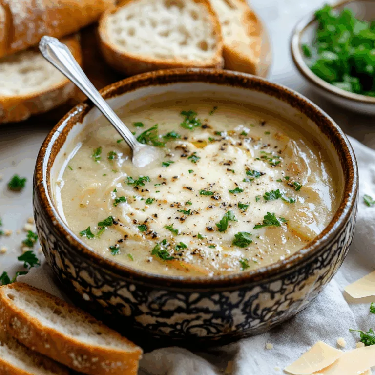 Homemade French Garlic Soup