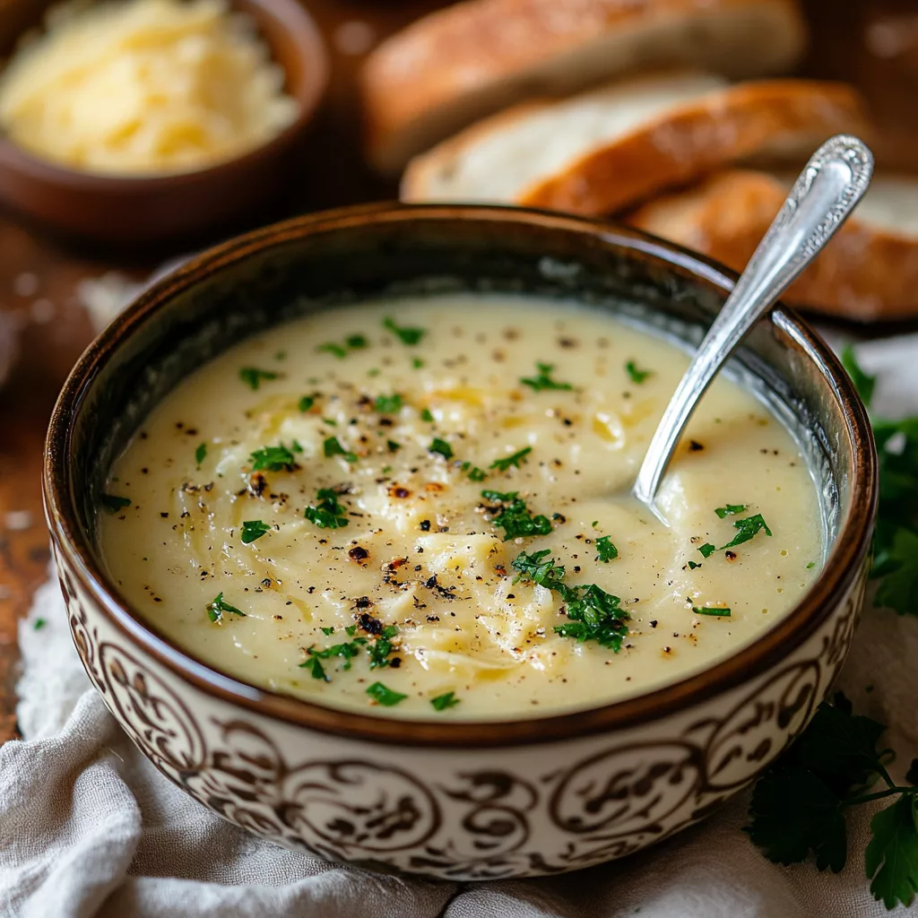Homemade French Garlic Soup