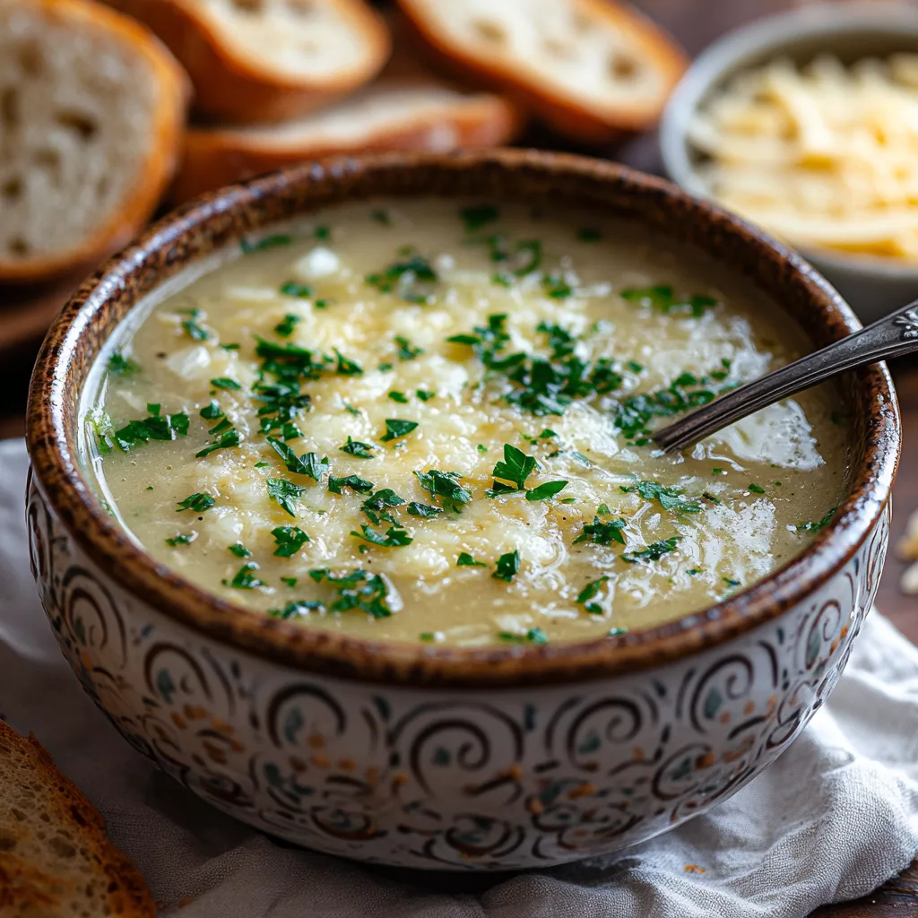 Homemade French Garlic Soup