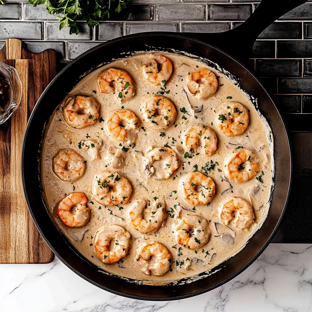 Easy Creamy Garlic Shrimp