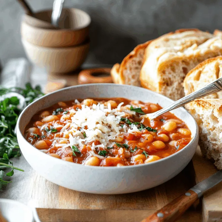 Parmesan Tomato Cannellini Bean Soup