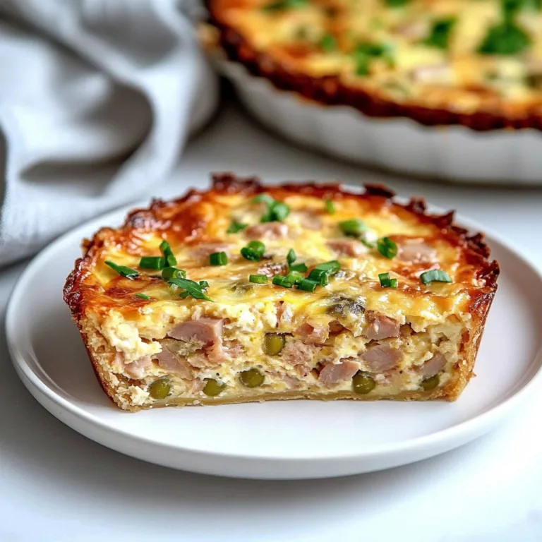 Crustless Tuna Breakfast Quiche