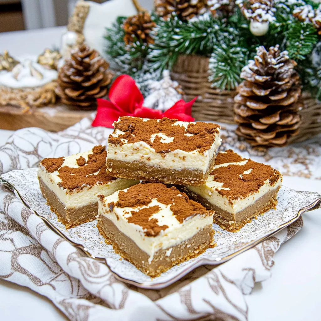 Gingerbread Cheesecake Bars