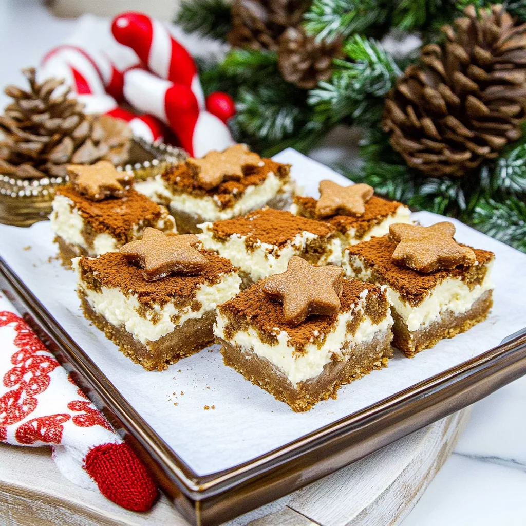 Gingerbread Cheesecake Bars