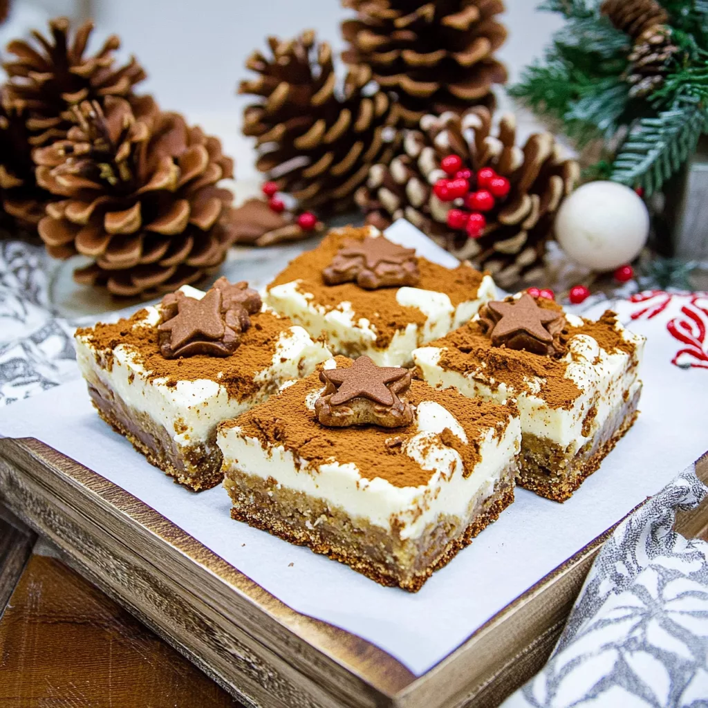 Gingerbread Cheesecake Bars
