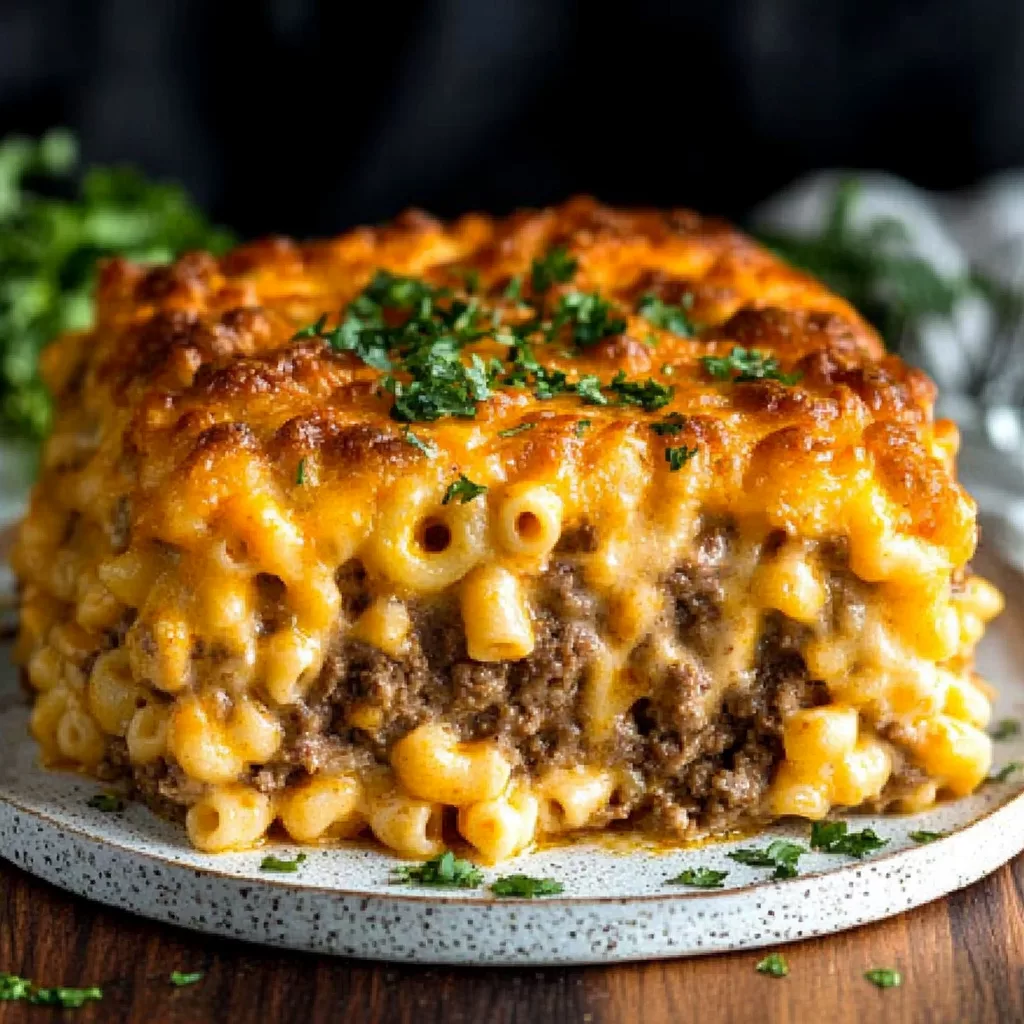 Mac and Cheese Meatloaf Casserole