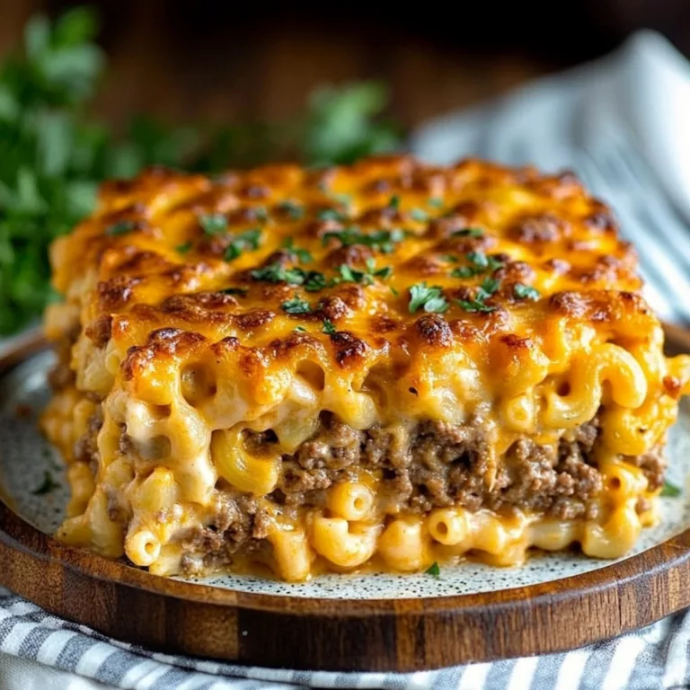 Mac and Cheese Meatloaf Casserole
