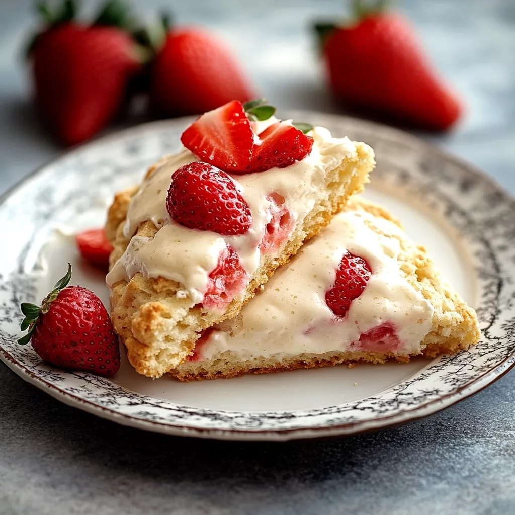 Strawberry Cream Scones