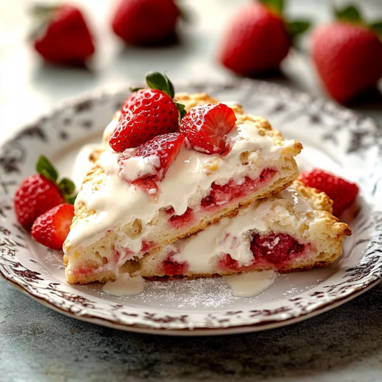 Strawberry Cream Scones