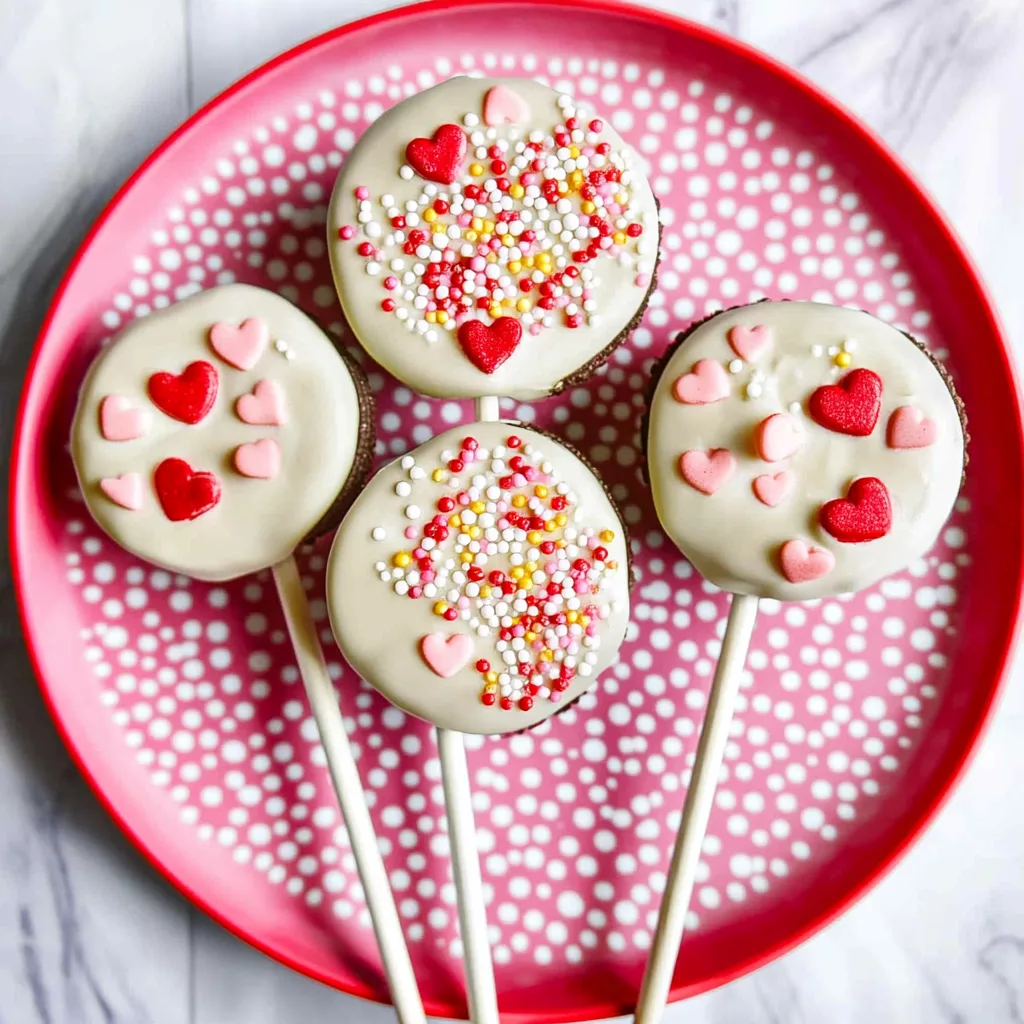 Valentine Oreo Pops