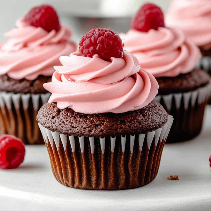 Chocolate Raspberry Cupcakes