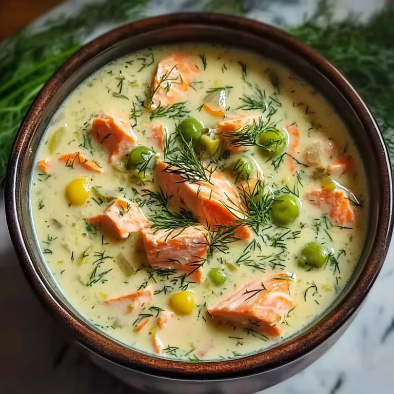 Creamy Dill Salmon Soup