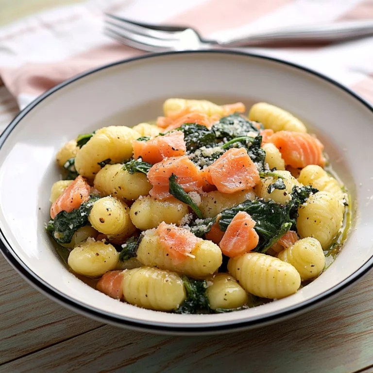 Healthy Smoked Salmon Gnocchi