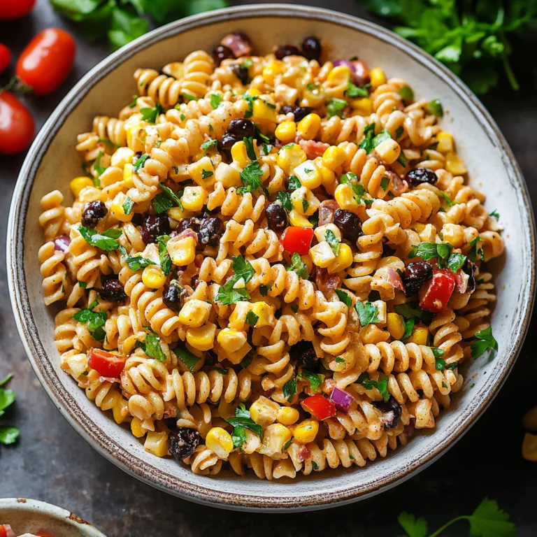 Juicy Street Corn Pasta Salad