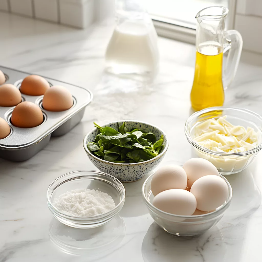 Spinach Mushroom Quiche Muffins