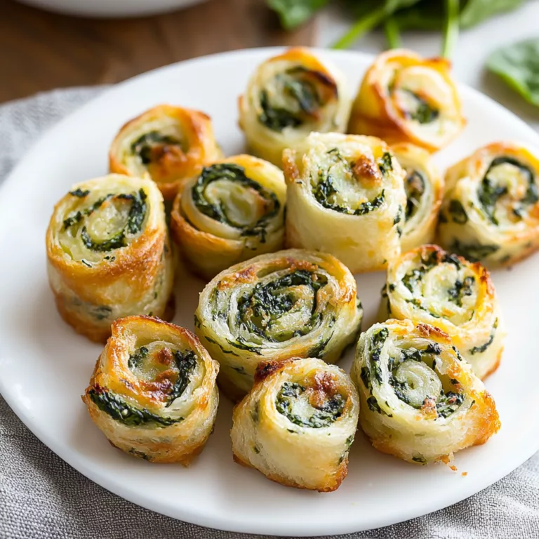 Spinach Dip in Bite-Sized Pinwheels