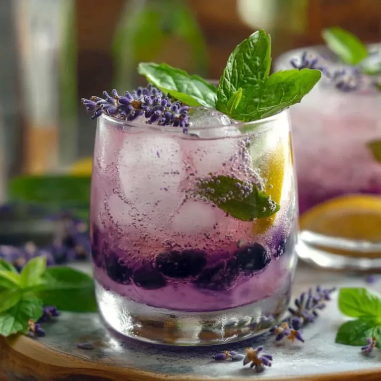 lavender mojito mocktail
