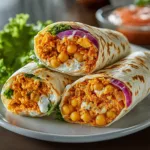 Buffalo Chickpea Wraps