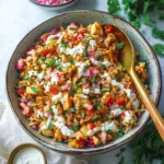 Chicken Shawarma Crispy Rice Salad