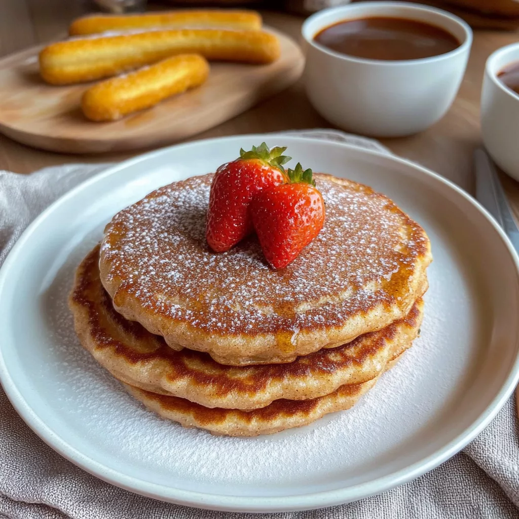 Spanish Churro Pancakes