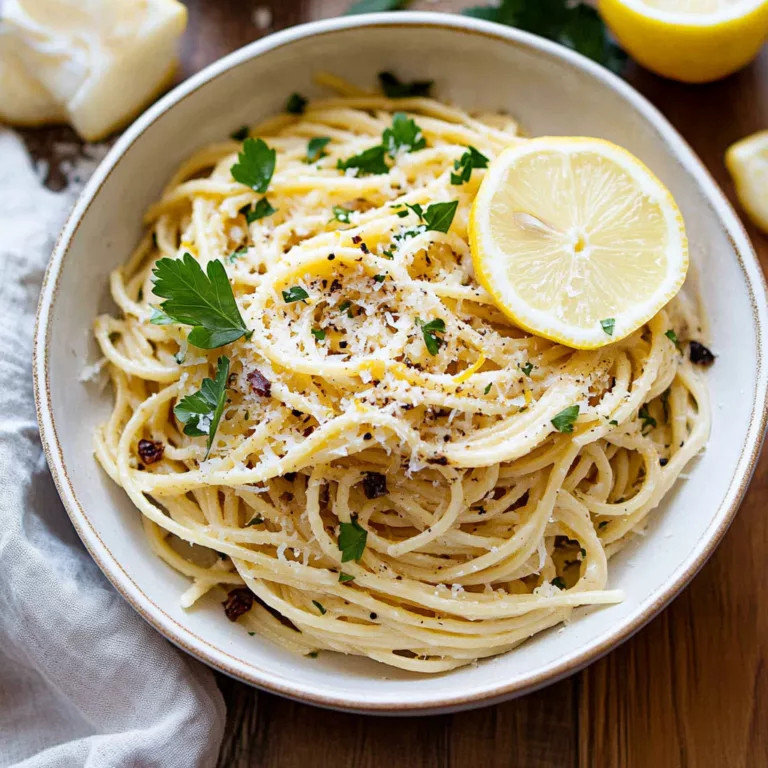 Creamy Lemon Garlic Pasta