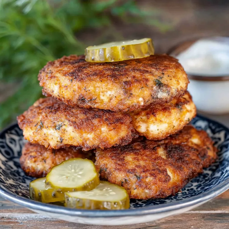 Dill Pickle Chicken Fritters